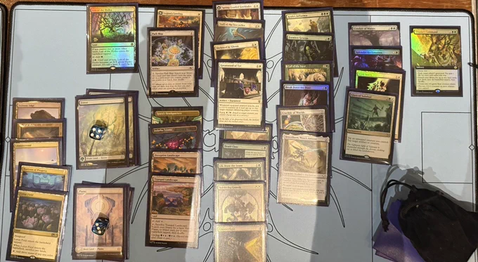 A green white tokens   lands deck