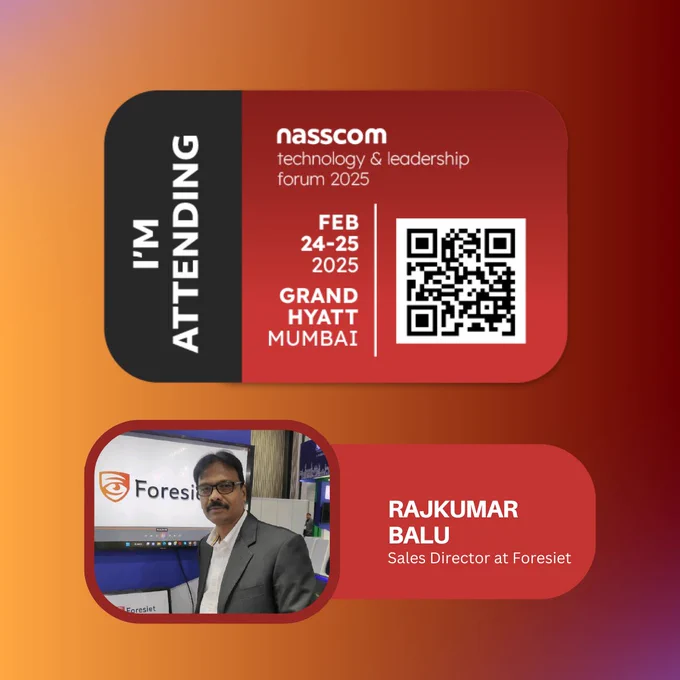 Rajkumar Balu is attending Nasscom at Grand Hyatt Mumbai
