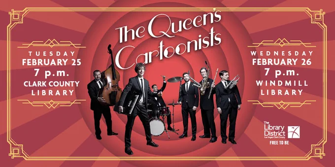 Photo of The Queen's Cartoonists. 