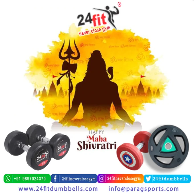 #MahaShivaratri #ShivLord #HinduFestivals #ShivaPuja #CelebrateShiva #ShivBhakt #Meditation #Shivaratri2025 #HinduCulture #24fit #24fitdumbbells #alwaysfirst #alwaysfirstindia #paragsports #dumbbells #workout #gymworkout #gymequipments