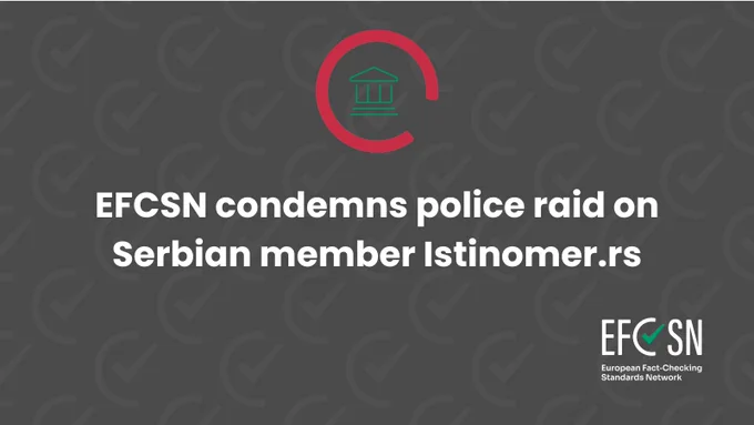 EFCSN condemns police raid on Serbian members Istinomer.rs