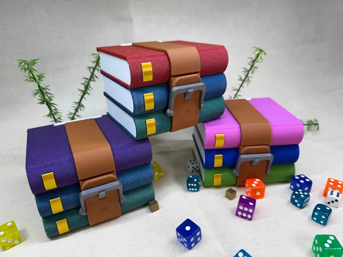 3 logos de winrar en 3d apilados
