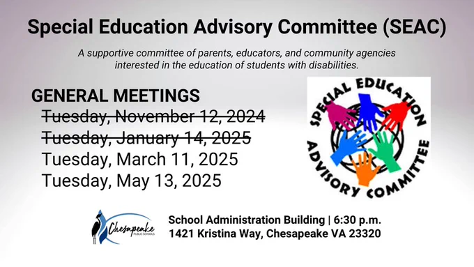 SEAC General Meeting Dates