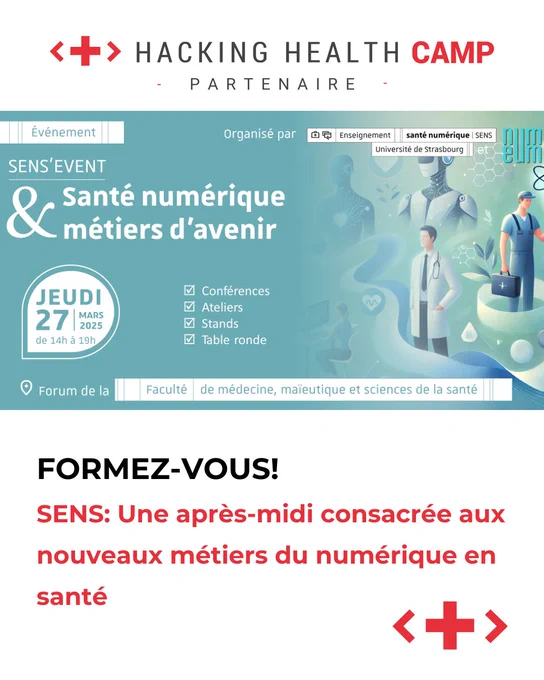 SENS, Un événement proposé par l'Université de Strasbourg en lien avec Hacking Health Camp