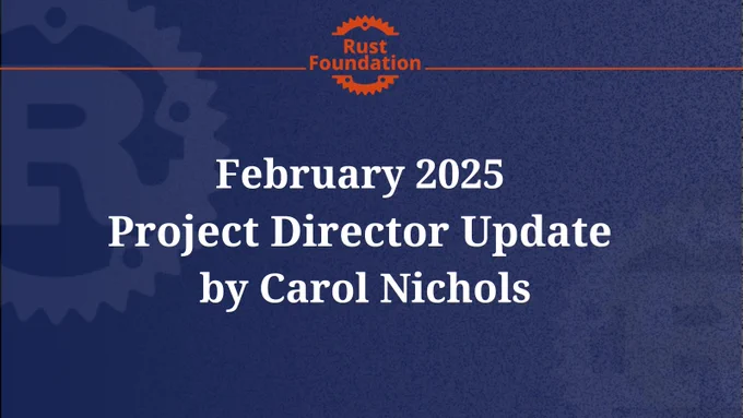 February 2025 Project Director Update by Carol Nichols