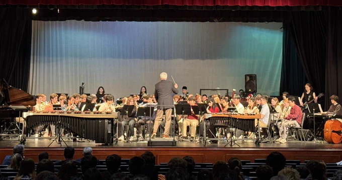 Vanderbilt Wind Symphony performing at a local high school.