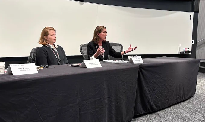 Assemblymember Diane Papan speaking at the Stanford Symposium on New Administration, New Legal Landscape: Navigating Emerging Legal Issues Between California and the Federal Government.