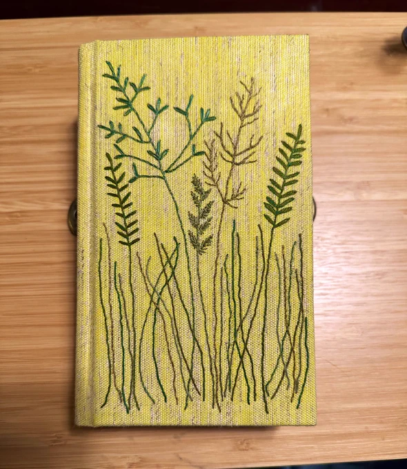 a picture of my rebound copy of Walt Whitman’s Leaves of Grass