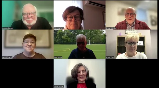 Screenshot of zoom webinar