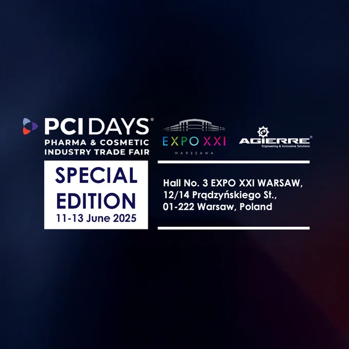 AGIERRE at PCI Days Pharma & Cosmetic Industry Trade Fair (June 11-13th 2025)