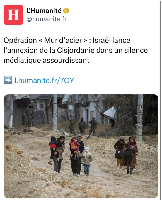 Opération « Mur d’acier » : Israël lance l’annexion de la Cisjordanie dans un silence médiatique assourdissant