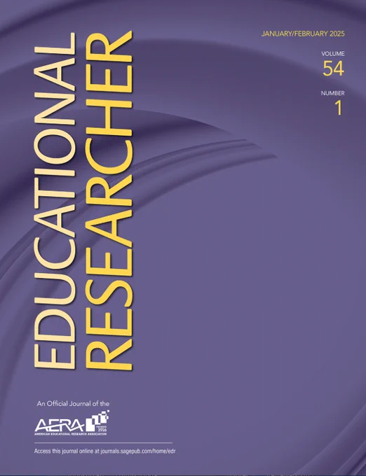 Cover of the AERA Educational Researcher Journal, Volume 54, Number 1.