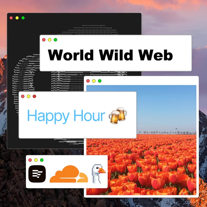 World Wild Web Night image designed by Simon Jeal