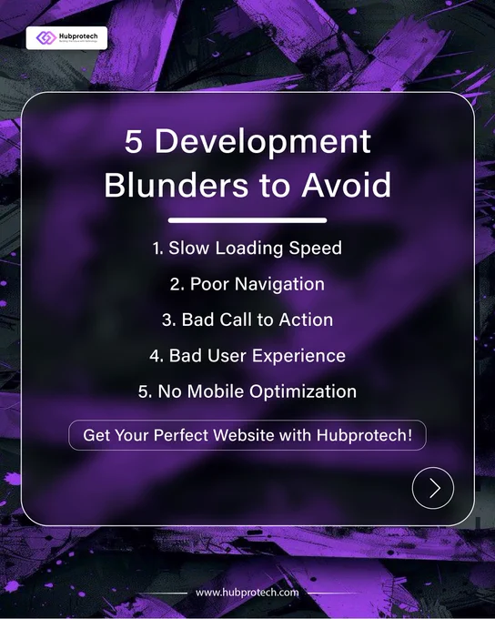 5 Website development blunders to avoid
