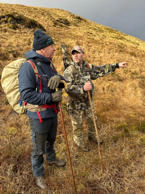 Agriculture Minister Jim Fairlie spent the day deer stalking and hearing how proposed deer management legislation will affect landowners.