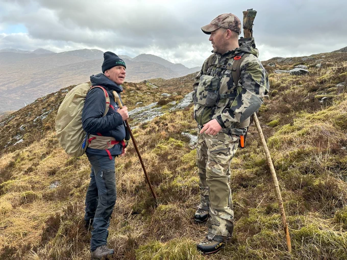 Agriculture Minister Jim Fairlie spent the day deer stalking and hearing how proposed deer management legislation will affect landowners.