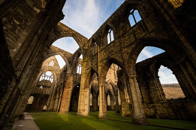 Interior of Tintern Abbey, by @jacquelinejtphotography.