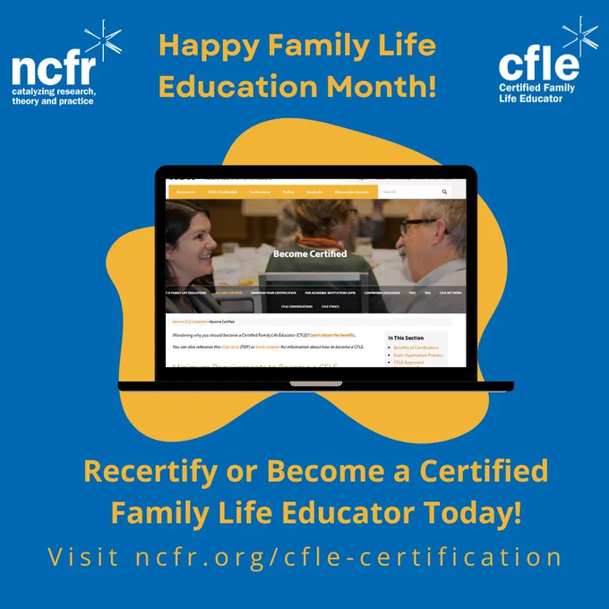 Recertify or become a CFLE