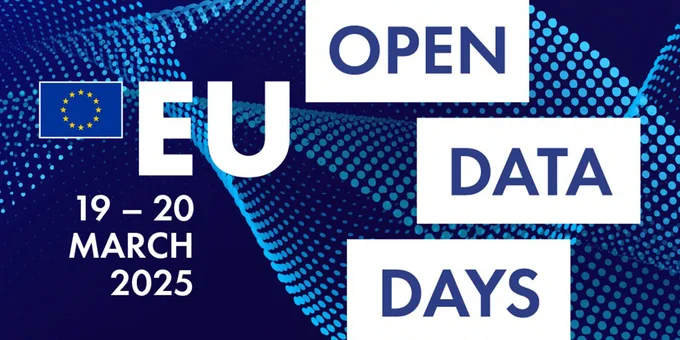 Cartel de la jornadas de EU Open Data Days 2025