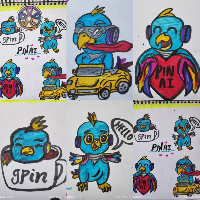 
🚀✨ Handmade PinAI Stickers! 🎨💙

Hey #PinAI community! I’ve designed these hand-drawn stickers inspired by PinAI, blending creativity with AI innovation. Each one is crafted with love—hope you like them! 😍🔥

Which one’s your favorite? Let me know! 👇🎭

#PinAI #AIArt #HandmadeStickers #CreativeAI

