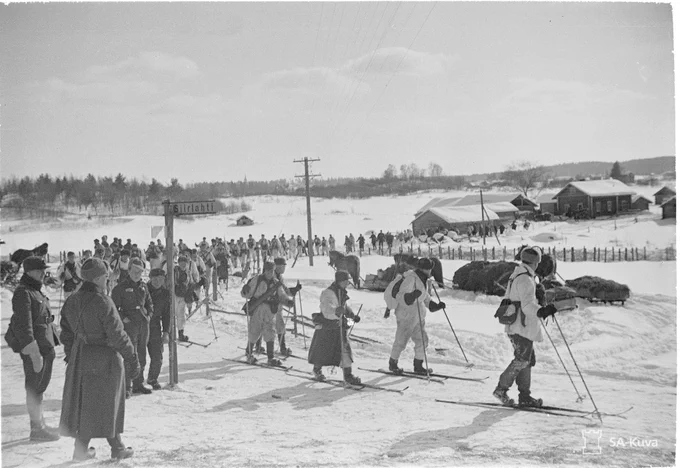 Historical photo from the Winter War