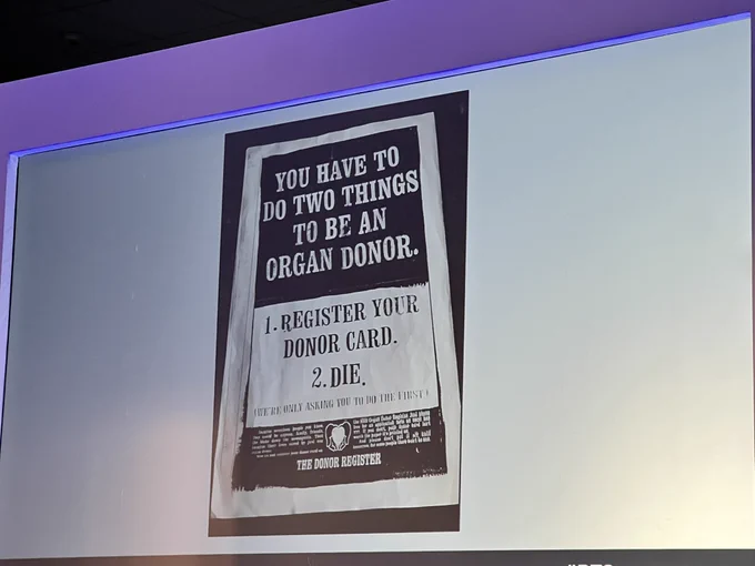 The first organ donor register campaign