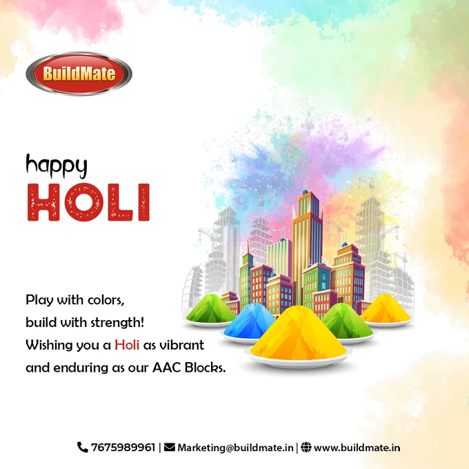 holi wishes from buildmate projects