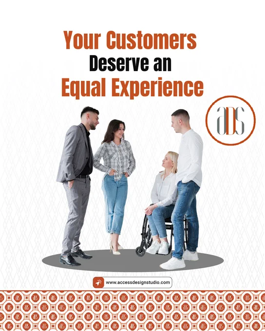 A group of 4 people, 2 men and 2 women, where 1 of the women is sitting in a wheelchair