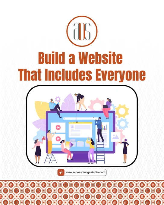 A graphical representation of building a website.