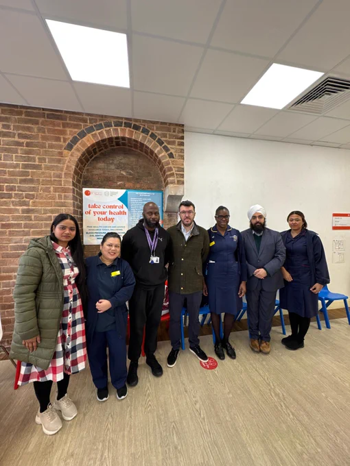 A photo of nurses from diabetes, kidney services, local GPs and patient experience.