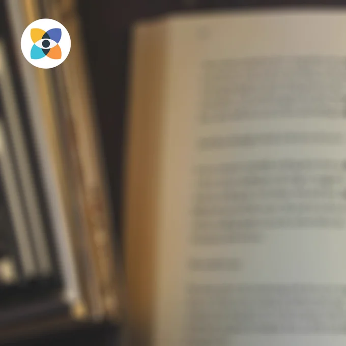 Blurry page of a book