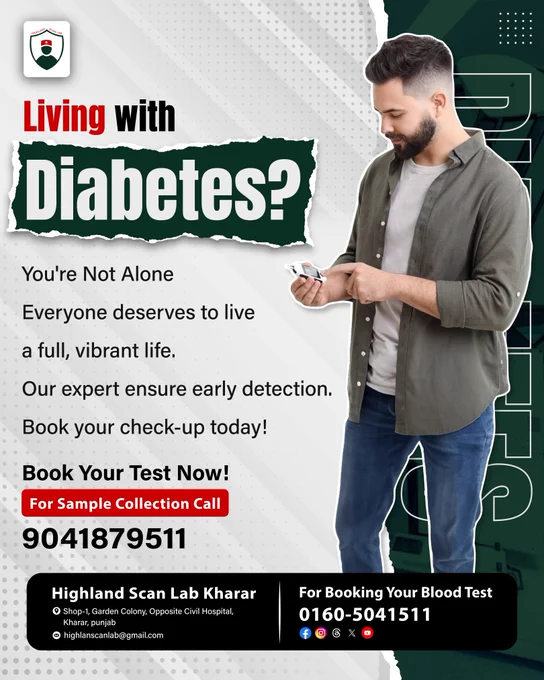 Living with diabetes? Get tested today!