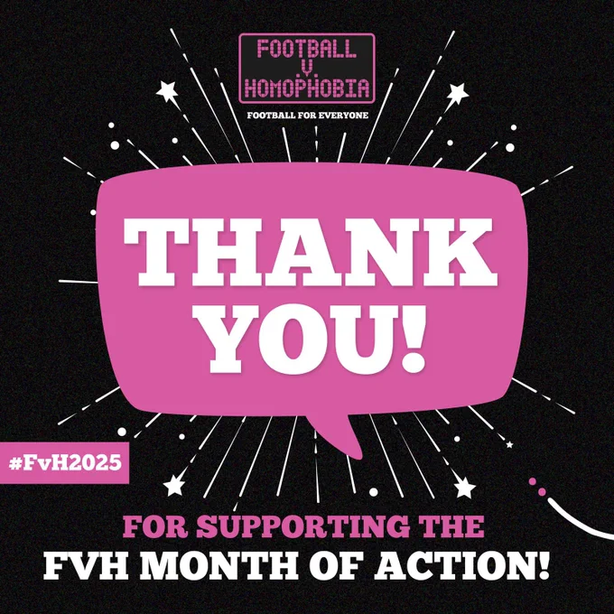 Football v Homophobia | Thank you for supporting the FvH Month of Action! | #FvH2025