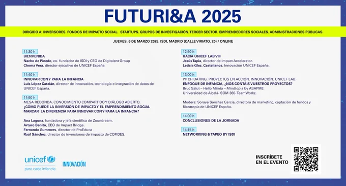 Cartel anunciador del evento Futuria 2025. Todos los detalles en el enlace de la publicación o en este enlace: https://bit.ly/4h5jZb1
