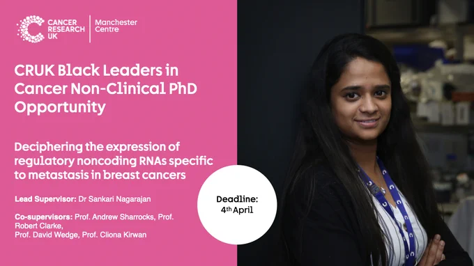 ‘Deciphering the expression of regulatory noncoding RNAs specific to metastasis in breast cancers’

Supervised by @SNagarajanLab

📅 Deadline: 4 April
