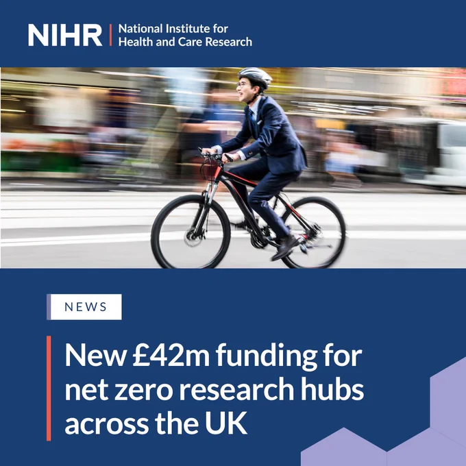 New £42m funding for net zero research hubs across the UK
Image of a man cycling 