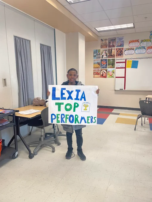 Sadiq B, Lexia Top Reader for 7th Grade.