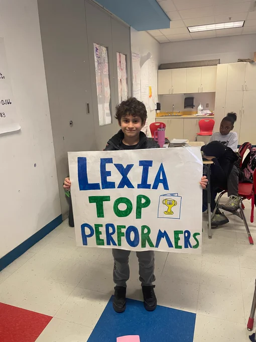 Aaron P, Lexia Top Reader for 5th Grade.