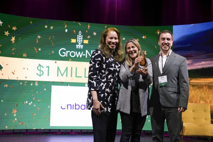 Unibaio wins the $1 million grand prize at the Grow-NY Summit in 2024.