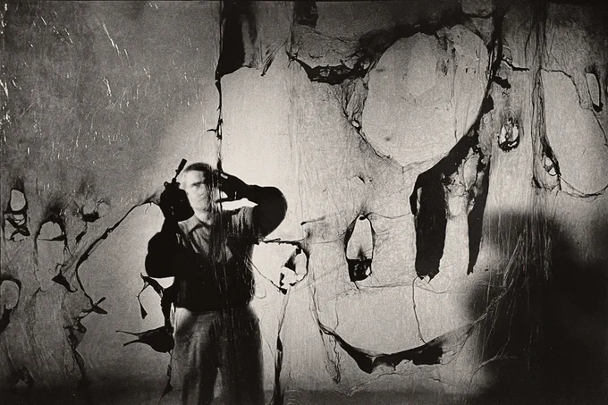 alberto burri (ugo mulas, 1963)
