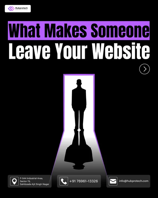 What makes someone leave your website?