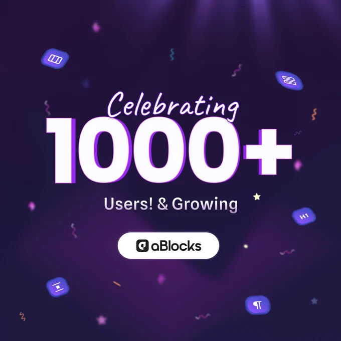 aBlocks 1000  active installations banner