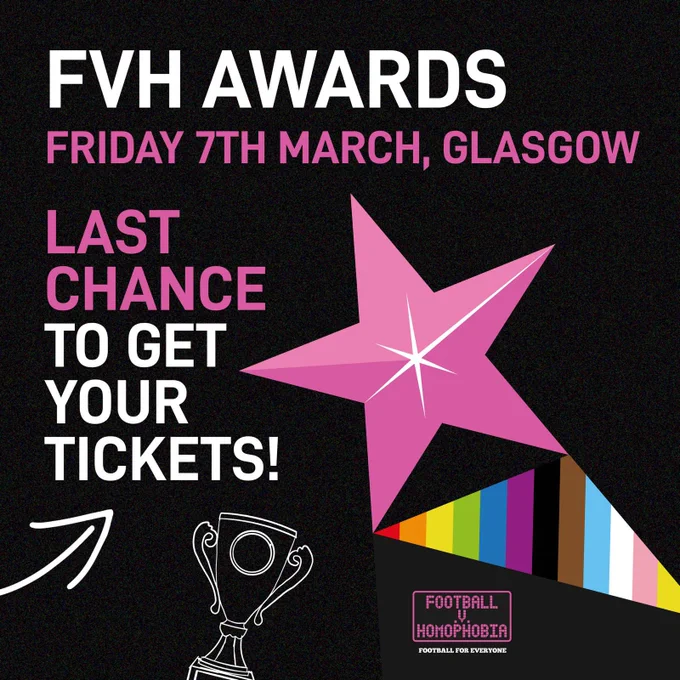 FvH Awards | Friday 7th March, Glasgow | Last chance to get your tickets!