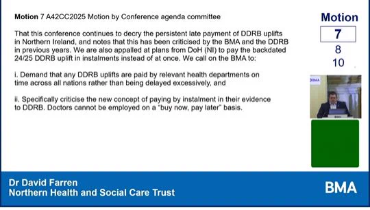 An screen shot of the live stream of the conference 
