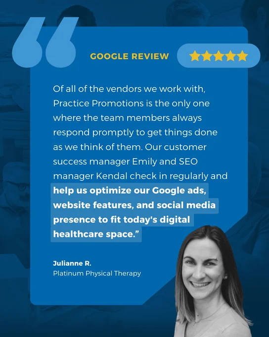 physical therapy client google review