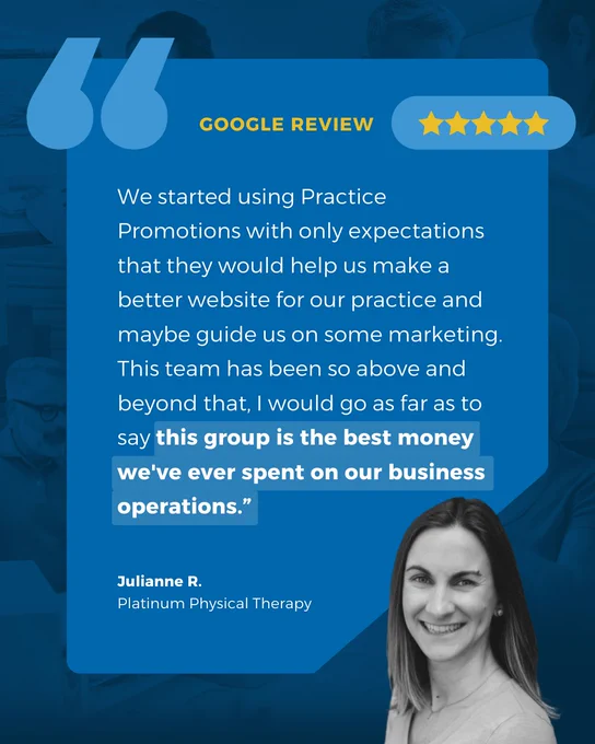 physical therapy client google review