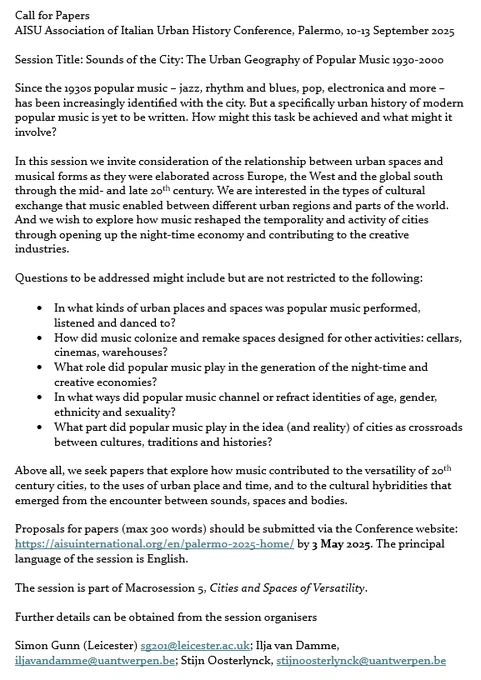 Screenshot of the call for papers. Full details can be found via the link in the tweet