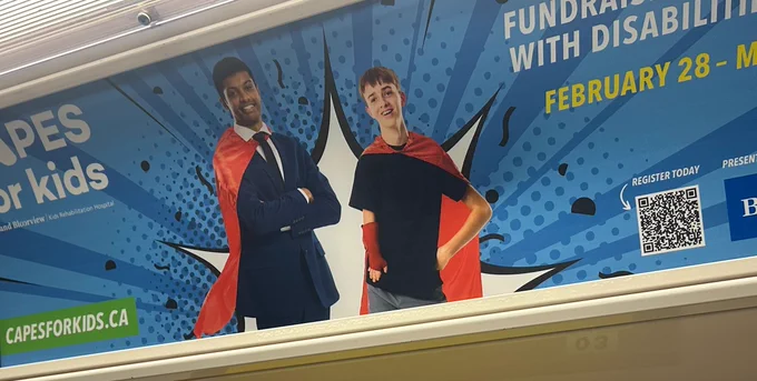 People wearing red capes