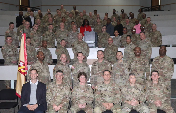 Senior leaders from across the 143D Expeditionary Sustainment Command gathered for a critical Senior Leader Forum, fostering discussions on key topics such as collective training, talent management, fiscal planning, and mission readiness. 