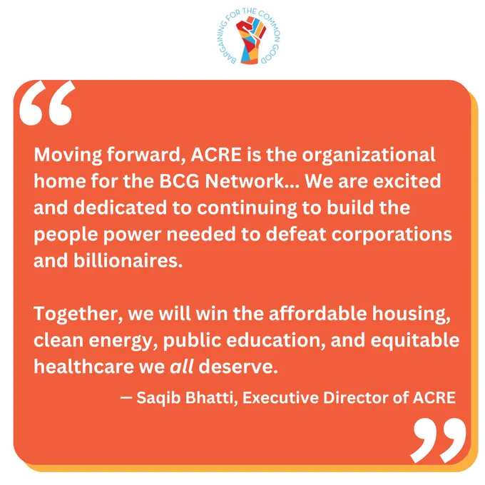 Quote from the executive director of ACRE regarding the ACRE and BCG merger